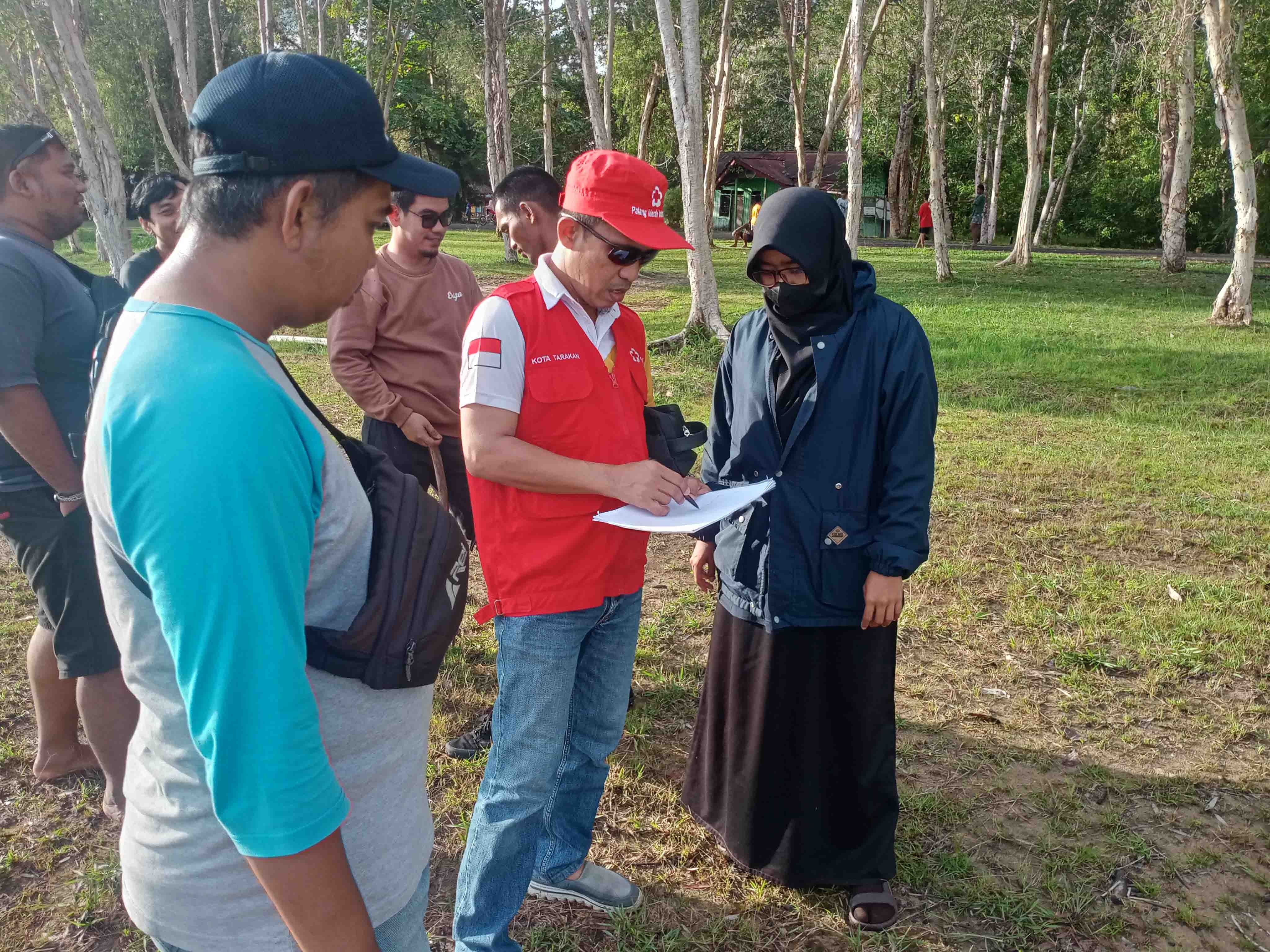 Meninjau lokasi kegiatan Jumbara PMR VII PMI Kota Tarakan