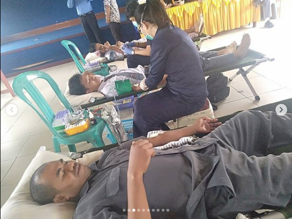 Bakti Sosial Donor Darah yang dilaksanakan oleh Yayasan Don Bosco Perwakilan Tarakan