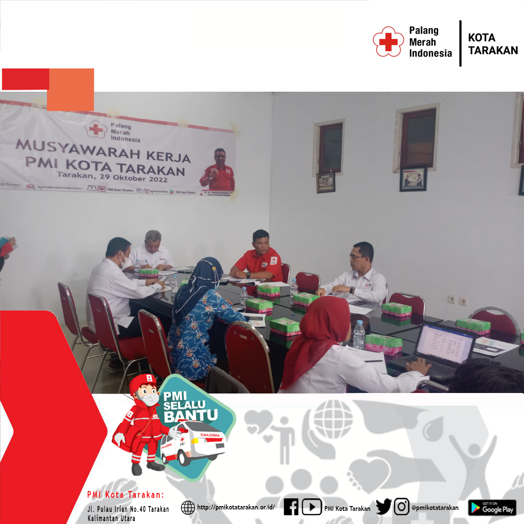 Musyawarah Kerja (Musker) PMI Kota Tarakan Tahun 2022