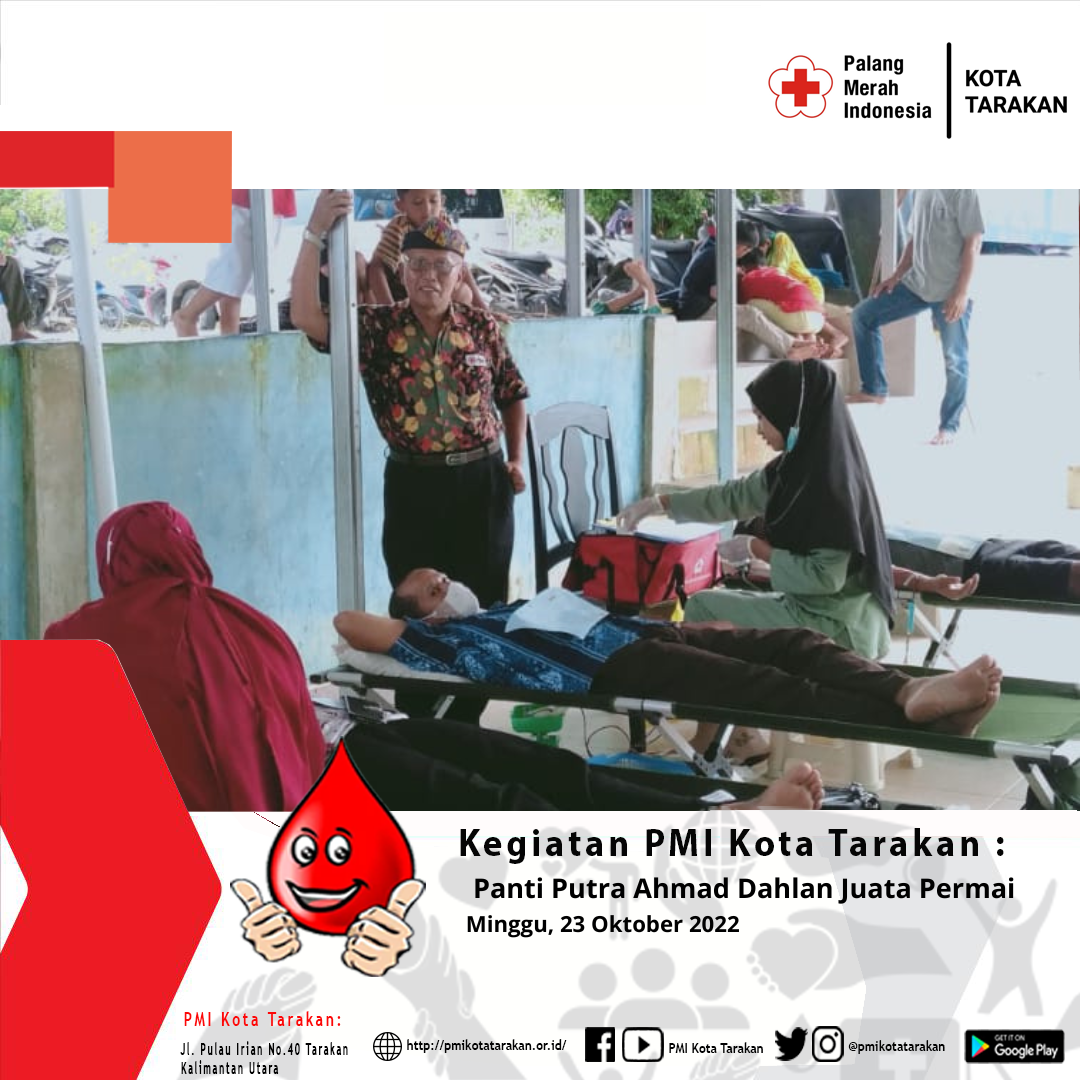Panti Putra Ahmad Dahlan Juata Permai Tarakan bersama PMI Kota Tarakan menggelar kegiatan Bakti Sosi